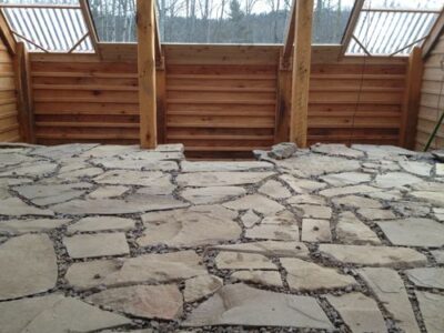 Stone Floor In Underground Greenhouse